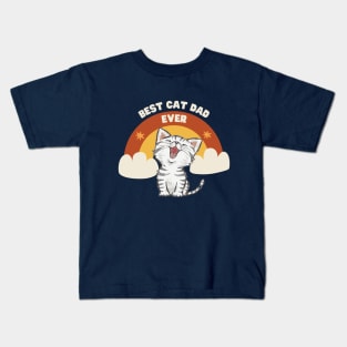 Best cat dad ever. Kids T-Shirt